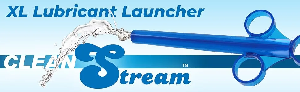 Cleanstream XL Lubricant Launcher Blue 1 Count 1 Count (Pack of 1) XL Lubricant Launcher (1 Pack) - cleanstream XL Lube launcher lubricant lubes syringe