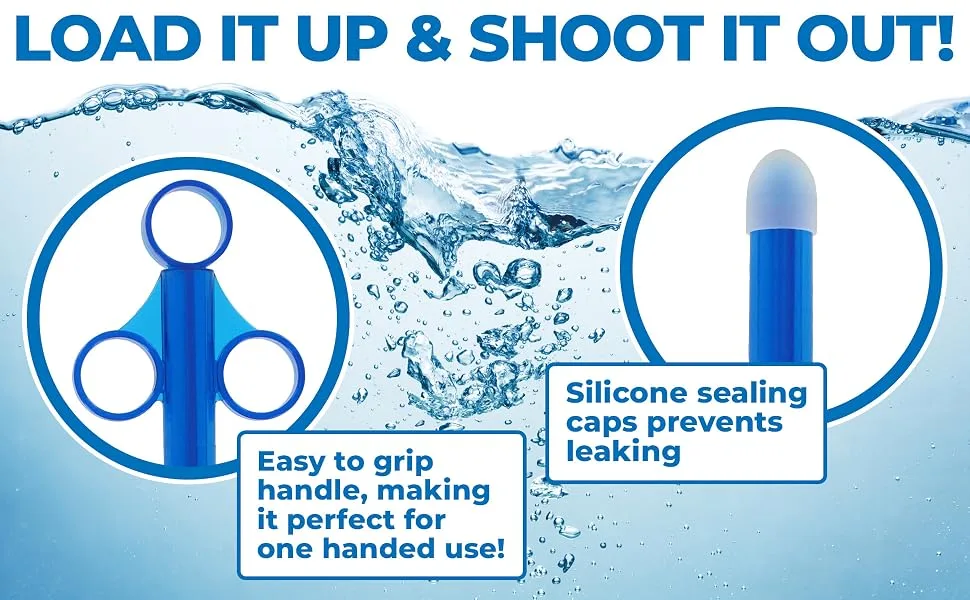 Cleanstream XL Lubricant Launcher Blue 1 Count 1 Count (Pack of 1) XL Lubricant Launcher (1 Pack) - cleanstream XL Lube launcher lubricant lubes syringe