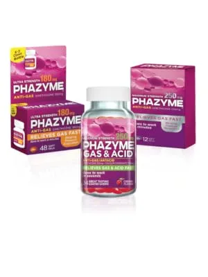 Phazyme Maximum Strength Gas & Bloating Relief Works in Minutes 36 Fast Gels (Pack of 1) 36.0 Servings (Pack of 1) - Phazyme products