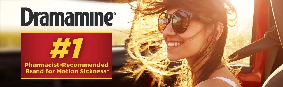 Dramamine All Day Less Drowsy Motion Sickness Relief | 8 Count | 2 Pack - product information 1