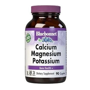BlueBonnet Potassium Vegetarian Capsules 99 mg 90 Count Unflavored 90 Count (Pack of 1) - Calcium Magnesium Potassium