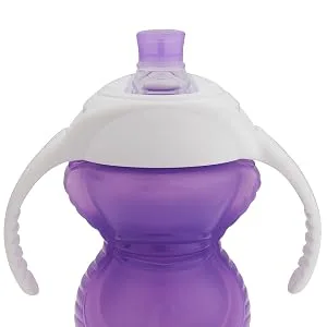 Munchkin Click Lock Bite Proof Trainer Cup 7 Ounce 2 Pack Blue/Purple - cups