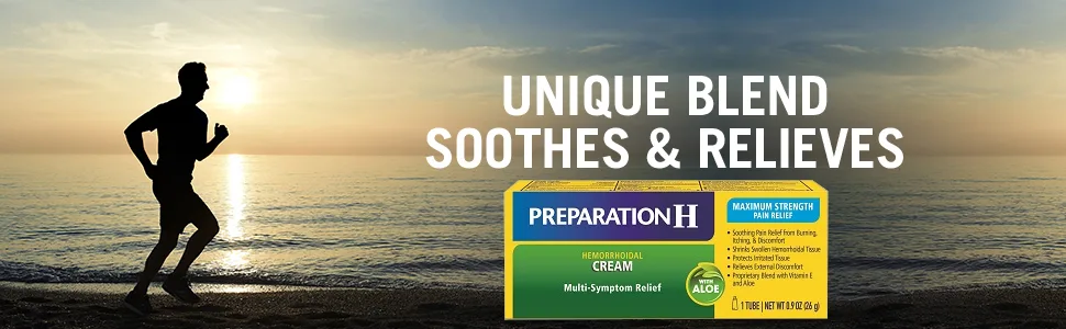 Preparation H Maximum Strength Hemmorhoidal Cream-1.8 oz 1.8 Ounce (Pack of 1) - Unique Blend Soothes & Releves