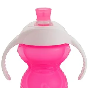 Munchkin Click Lock Bite Proof Trainer Cup 7 Ounce 2 Pack Pink/Purple - cups