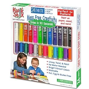 Wonder Stix Pastel Colors Dustless Chalk Crayon 24 pack 24pk - paint