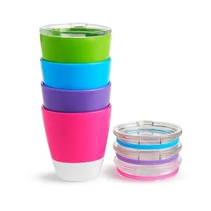 Munchkin Splash Open Toddler Cups with Training Lids 7 Ounce Multicolored 4 Pack - product information 3