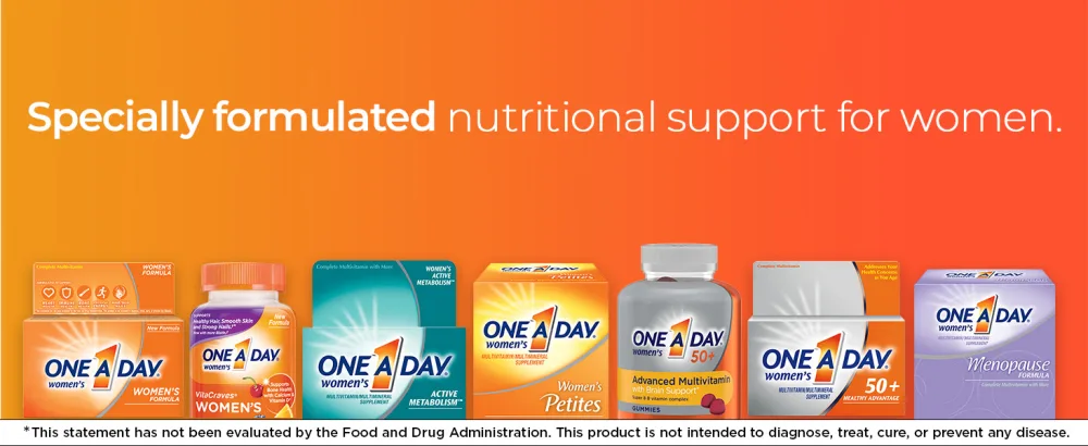 One A Day Women s 50+ Gummies Advanced Multivitamin For Women Vitamins for Brain Support and Immunity Support Multivitamins with Super 8 B Vitamin Complex 110 Count - Specially formulated nutritional support for women.