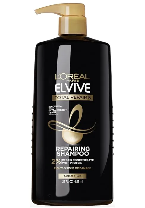 L'Oreal Paris Elvive Extraordinary Clay Rebalancing Shampoo and Conditioner Set (Set of 2) 28 Fl Oz (Pack of 2) Shampoo & Conditioner set - Total Repair 5 Shampoo