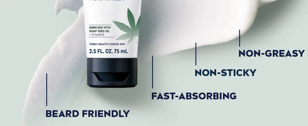 NIVEA MEN Sensitive Calm Moisturizer with Hemp Seed Oil and Vitamin E 2.5 Fl Oz (Pack of 3) Tubes - Beard friendly, fast-absorbing, non-sticky, non-greasy