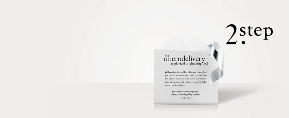 philosophy microdelivery - triple-acid brightening peel 12 ct Triple Acid Peel 12 Count - micro delivery microdelivery resurfacing peel