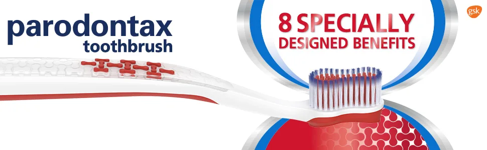 Parodontax Complete Protection Oral Care Soft Toothbrush for Healthy Gums and Strong Teeth - Pack of 2 - parodontax toothbrush