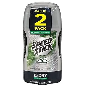 Mennen Speed Stick Irish Spring Antiperspirant Deodorant Original 2.7 Ounce (Pack of 2) - product information 2