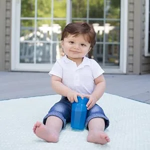 Dr. Brown's Milestones Cheers 360 Training Sippy Cups for Babies and Toddlers Blue & Aqua 10oz 2-Pack BPA Free 9m+ 10 oz Blue & Aqua - product information 8