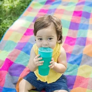 Dr. Brown's Milestones Cheers 360 Training Sippy Cups for Babies and Toddlers Blue & Aqua 10oz 2-Pack BPA Free 9m+ 10 oz Blue & Aqua - product information 9