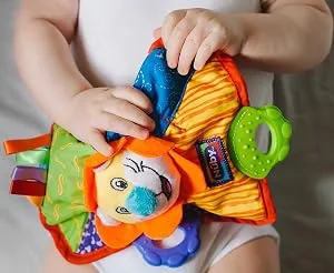 Nuby Teething Blankie Characters May Vary Red/Yellow/Green/Orange/Blue 1 Count - product information 2