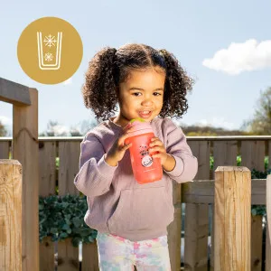 Tommee Tippee Insulated Sippy Cup Water Bottle for Toddlers Spill-Proof 9oz 12m+ 3 Count (Design May Vary) Blue Orange - image