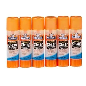 Elmer's Re-Stick School Glue Sticks Clear Washable 8 grams 6 Count - product information 1