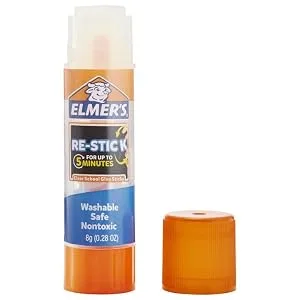 Elmer's Disappearing Purple School Glue Stick Standard Stick 3 Count - Restickable Glue Helps Guide Young Learners