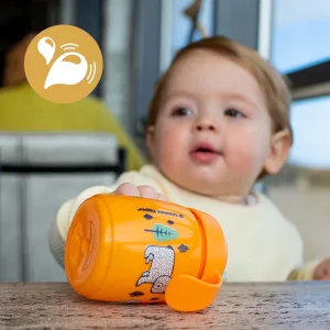 Tommee Tippee Superstar Trainer Sippy Cup for Toddlers INTELLIVALVE 100% Leak-Proof & Shake-Proof | Antimicrobial Technology (10oz 6+ Months 1 Count) Blue Orange - image