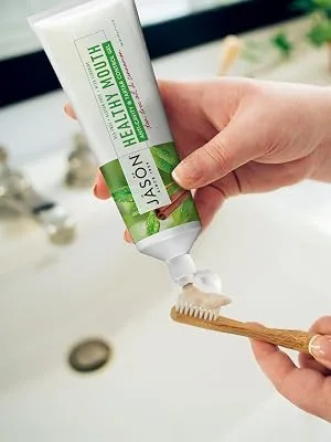 Jason Healthy Mouth Tartar Control Fluoride-Free Paste Tea Tree Oil & Cinnamon 4.2 Oz (Packaging May Vary) - healthy;mouth;toothpaste