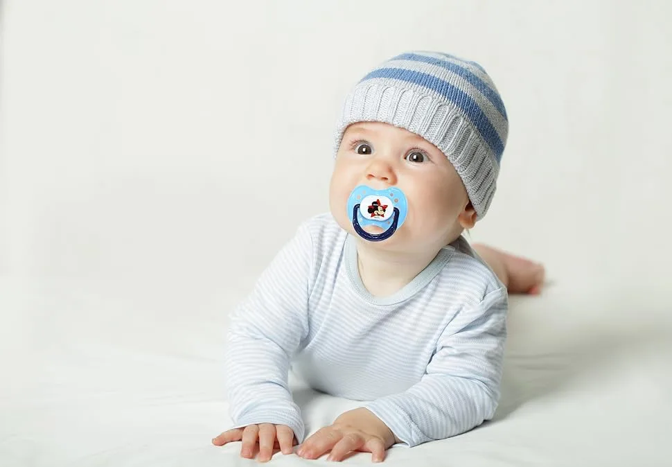 Cudlie Disney Mickey Mouse Baby Boy 4 Pack of Pacifier Winkin Mickey 4 Pack Pacifiers Winkin Mickey - paci 4