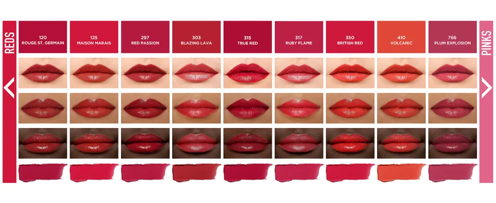 L'Oreal Colour Riche Lipcolour Divine Wine 1 Count - rouge st. germain, maison marais, red passion, blazing lava, true red
