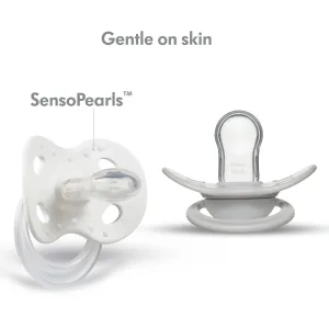 Medela Baby Pacifier | 6-18 Months | BPA-Free | Lightweight & Orthodontic | 2-Pack | Pastel Sunflower and Neutral - image