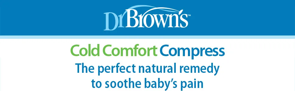 Dr. Brown's Cold Comfort Compress Baby Ice Pack Freezable Reusable First Aid Pain Relief for Kids Small Polar Bear and Whale 2-Pack - Dr. Brown