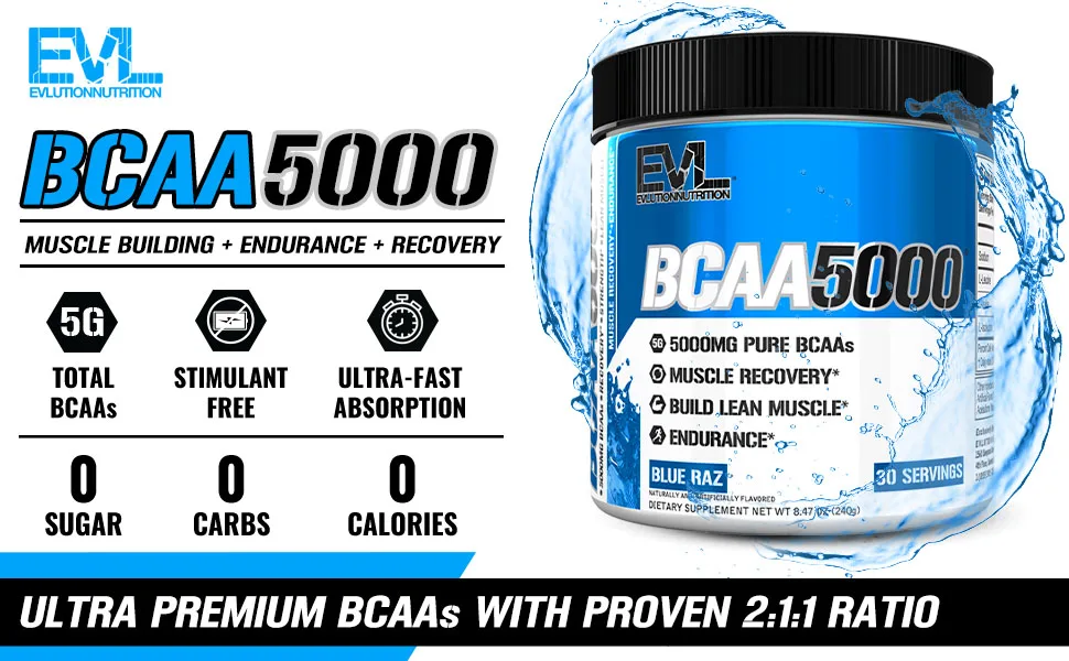 EVLution Nutrition BCAA 5000 - bcaa aminos
