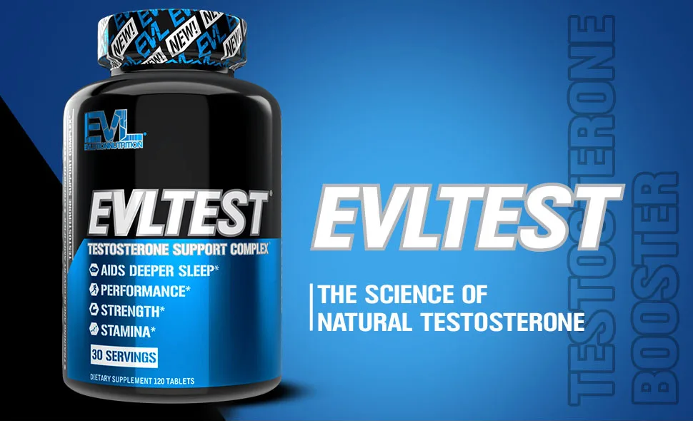 EVLution Nutrition EVLTest - 120 Tablets - evl test, natural testosterone, test booster