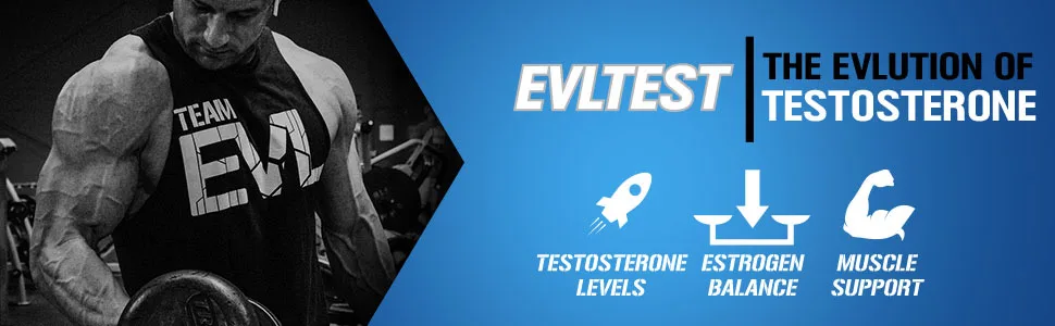 EVLution Nutrition EVLTest - 120 Tablets - evltest, testosterone levels, estrogen balance, muscle support