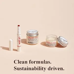 Save 10% Handmade Heroes Lip Scrub and Lip Mask Bundle - Clean Sustainable Skincare Lip Exfoliator and Lip Treatment - handmade heroes clean formulas sustainable beauty cruelty free