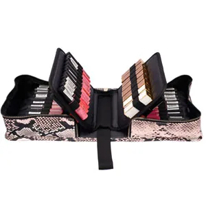 ROWNYEON Lipstick Organizer Case Lipstick Holder Portable Lipstick Bag 67 Slots Snake-67 - product information 18