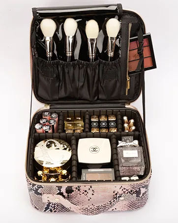 ROWNYEON Lipstick Organizer Case Lipstick Holder Portable Lipstick Bag 67 Slots Snake-67 - product information 6