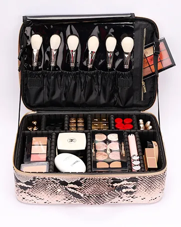 ROWNYEON Lipstick Organizer Case Lipstick Holder Portable Lipstick Bag 67 Slots Snake-67 - product information 7