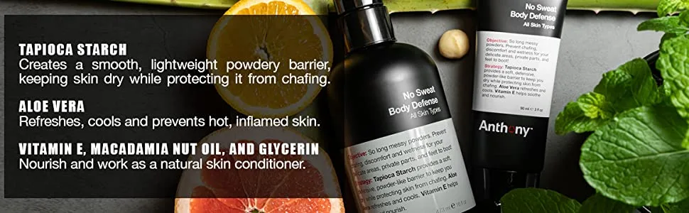 Anthony Sun Essentials Duo Day Cream SPF 30 Men s Face Moisturizer with Sunscreen and No Sweat Body Defense Deodorant - product information 6