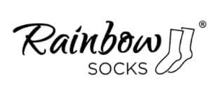 8 pairs of DIABETIC Elastic Cotton Socks for SWOLLEN FEET for Mens & Womens 8-9.5 8xmulticoloured - LOGO RAINBOW SOCKS