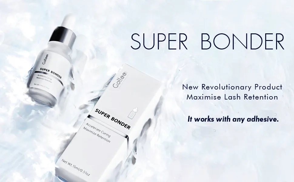 Lash Bonder for Maximise Lash Retention Accelerator Eyelash Lash Glue Super Bonder Glue Accelerator Cure Solution Lash Extension Lash Super Bonder -15ML - SB01-1