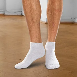 SmartKnit Seamless Diabetic Mini Crew Socks 3 Pack (6 Count) Medium Black - Quality Ensured American Made Product