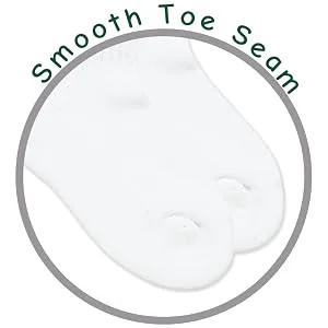 Top Flite Diabetic Non-Binding Cushion Ultra Dri Mid-Calf Socks 4 Pair Pack Shoe Size: 9-13 White - seamless diabetic socks