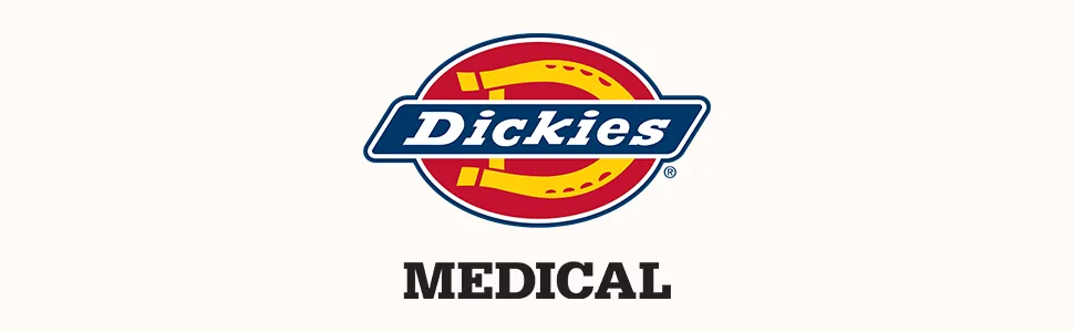 EDS Essentials Jogger Scrubs for Women Drawstring Scrub Pants DK065 Small White - Dickies Logo