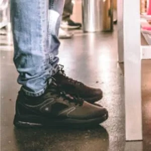 Shoes for Crews Evolution II Men's Slip Resistant Food Service Work Sneaker 9 Black - Slip Resistant REsistant