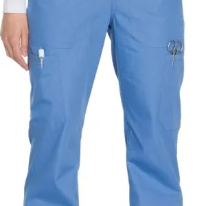 Scrub Pants for Women Workwear Originals Pull-On Waist with Rib-Knit Trim WW210 Large Navy - FUNCTIONAL STYLE