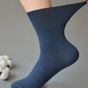 Facool Diabetic Socks for Men Women Merino Wool Non-Binding Top Crew Socks with Cushion Sole Seamless Toe 3 Pairs Light Grey X 3 X-Large - diabetic socks