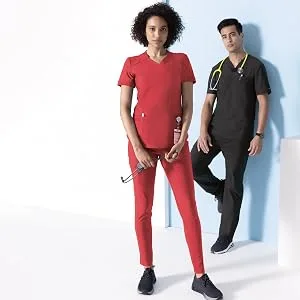 Form Scrub Pants for Women Stretchy Knit Drawstring Scrubs for Women CK095 Small Black - FORM Lifestyle