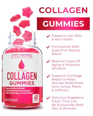 60 Magnesium Citrate Gummies + 8-in-1 Immune Support 60 Gummies - Collagen Gummies