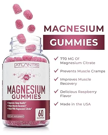 60 Magnesium Citrate Gummies + 8-in-1 Immune Support 60 Gummies - Magnesium Gummies