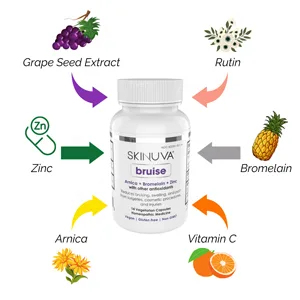Skinuva Complete Care System Brite Hyperpigmentation Treatment (1 oz) Next Generation Scar+ SPF 30 Cream (0.5 oz) Bruise (14 Capsules) - skinuva ingredients