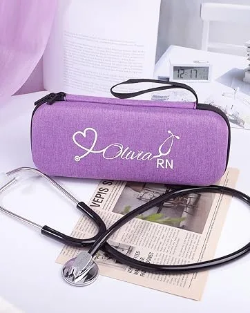 Personalized Stethoscope Name Tag Custom Stethoscope ID Charm Accessories for Nurse Doctor Vet Style 1 - stethoscope case