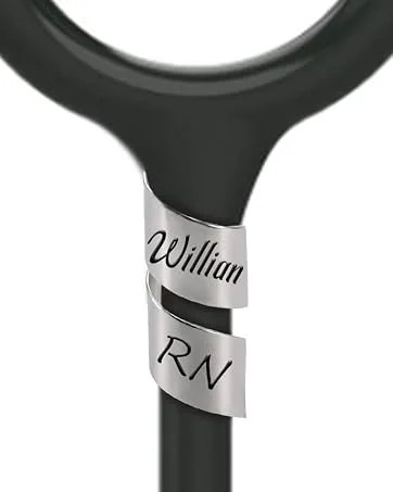 Personalized Stethoscope Name Tag Custom Stethoscope ID Charm Accessories for Nurse Doctor Vet Style 1 - Stethoscope name tag